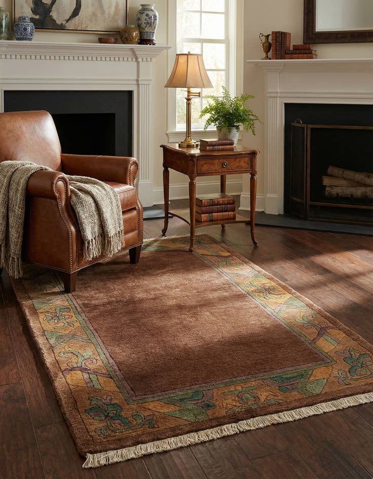 Detail image of 3' 1 x 5' 2 Hand Knotted Tibet Wool Rug