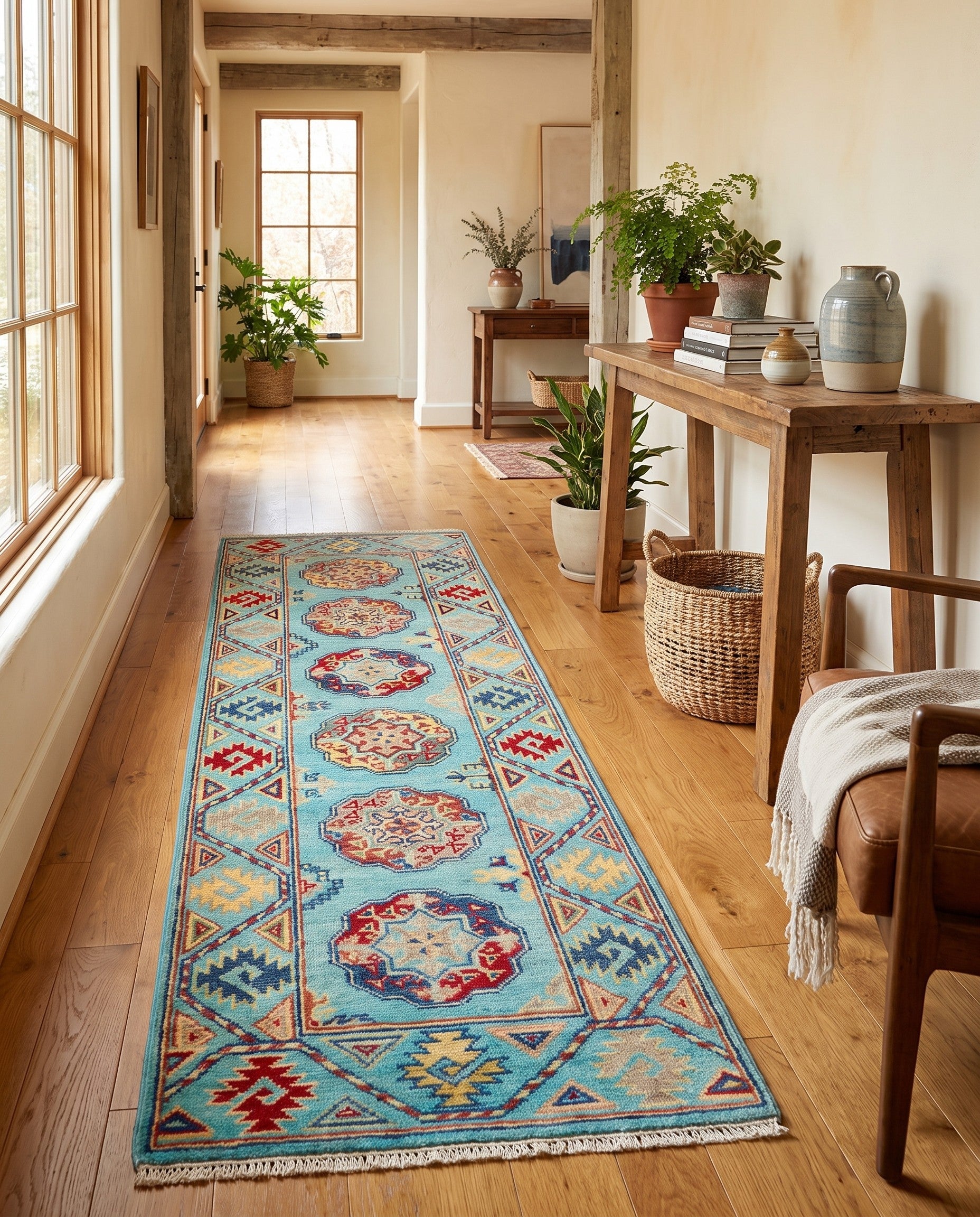 2' 1 x 6' 1 Hand Knotted Kazak Runner Rug