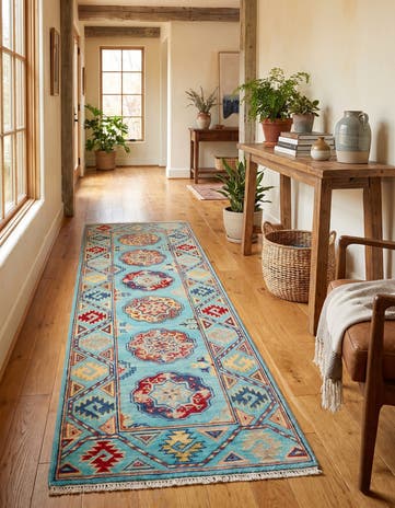 2' 1 x 6' 1 Hand Knotted Kazak Runner Rug
