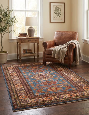 2' 9 x 4' 2 Hand Knotted Kazak Rug