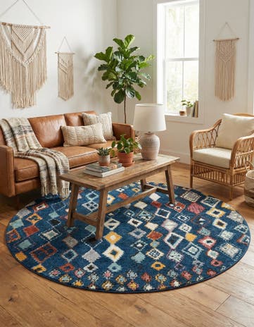 7' x 7' Morocco Round Rug