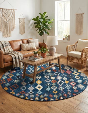 7' x 7' Morocco Round Rug