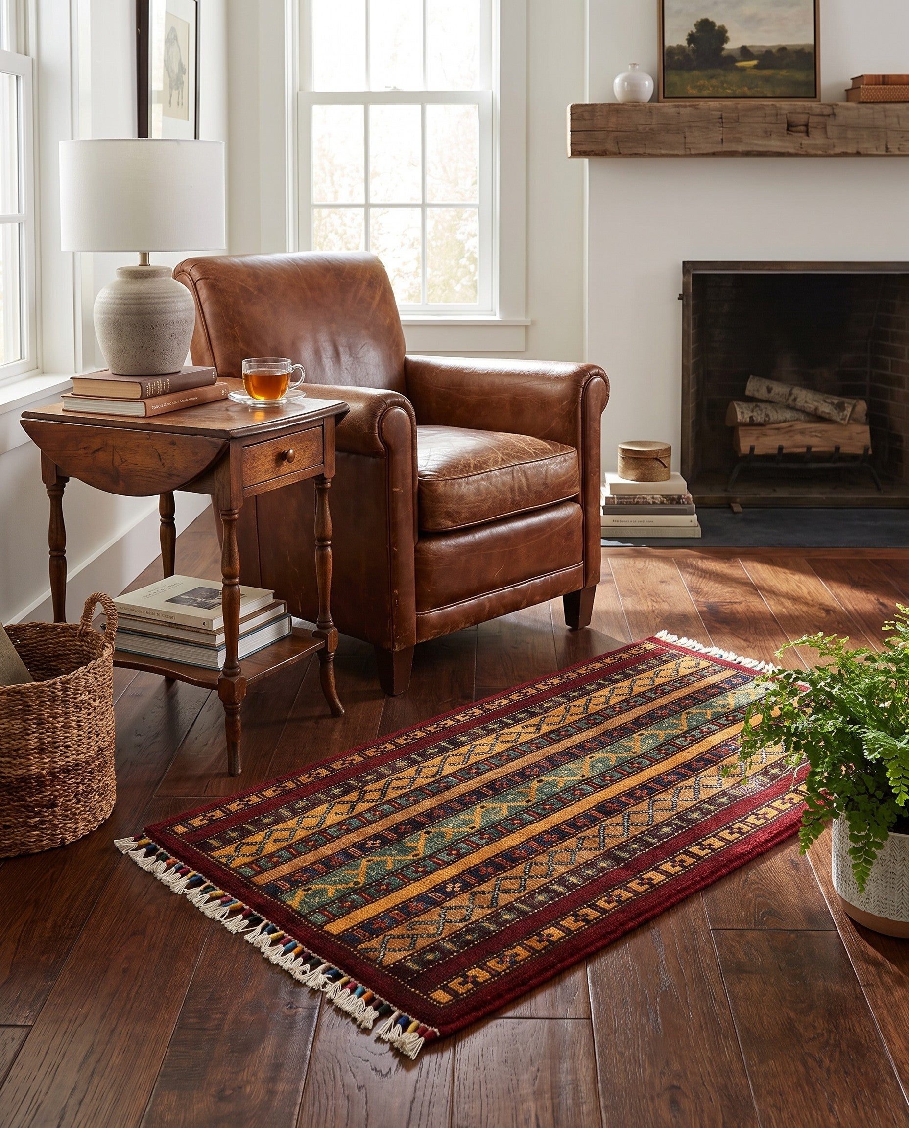 1' 8 x 3' 2 Hand Knotted Ariana Ziegler Rug