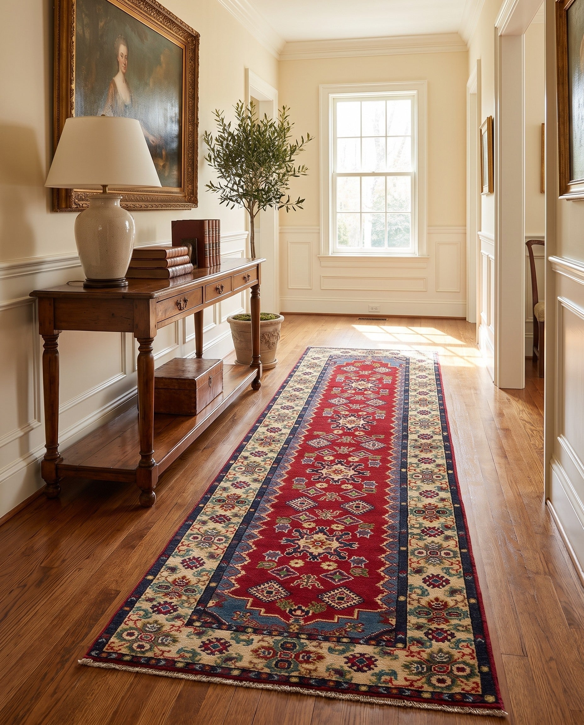 2' 8 x 9' 10 Hand Knotted Kazak Runner Rug