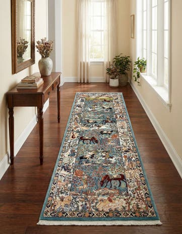 2' 7 x 7' Nain Design Runner Rug