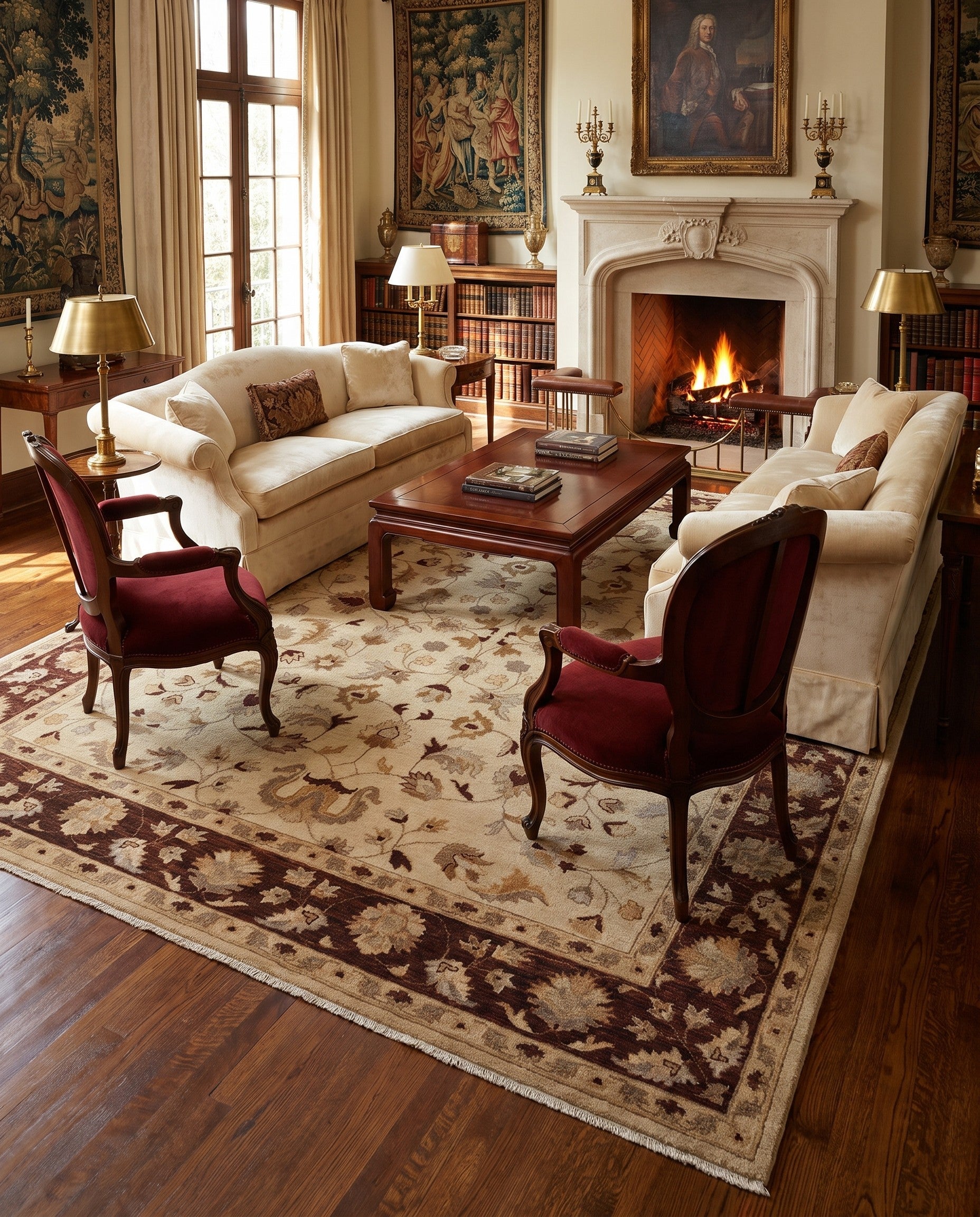 8' 2 x 9' 11 Hand Knotted Ziegler Rug