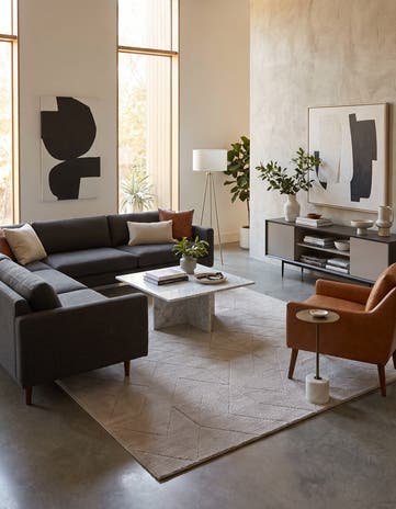 7' x 11' WoolCraft Geometric Rug