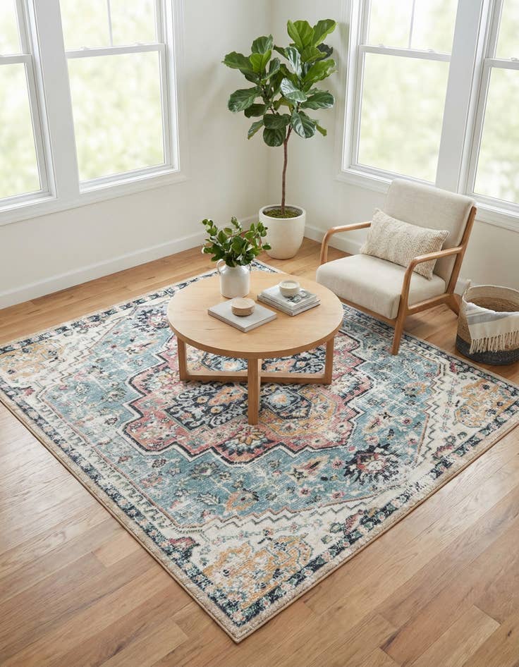 Detail image of 5' 3 x 5' 3 Medina Square Rug