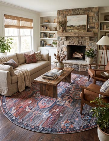 10' 6 x 10' 6 Nostalgia Round Rug