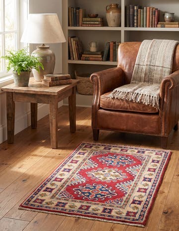 2' x 3' 3 Hand Knotted Kazak Rug