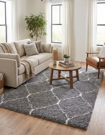 5' 3 x 7' Moroccan Shag Rug