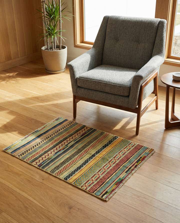 2' 7 x 3' 11 Hand Knotted Modern Ziegler Rug