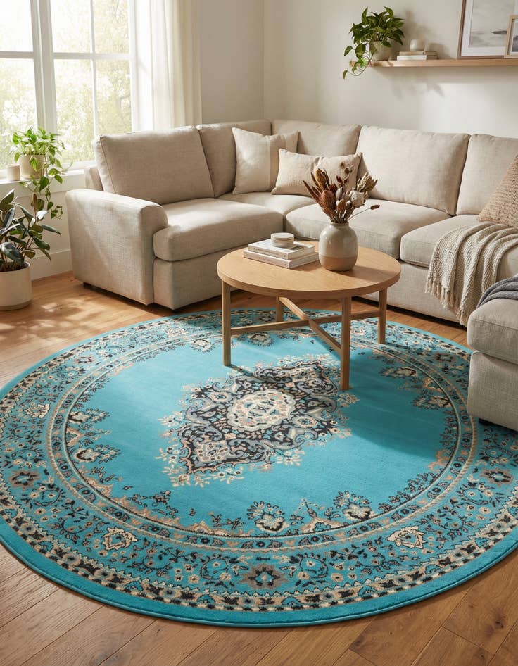 Detail image of 7' 10 x 7' 10 Amaya Round Rug