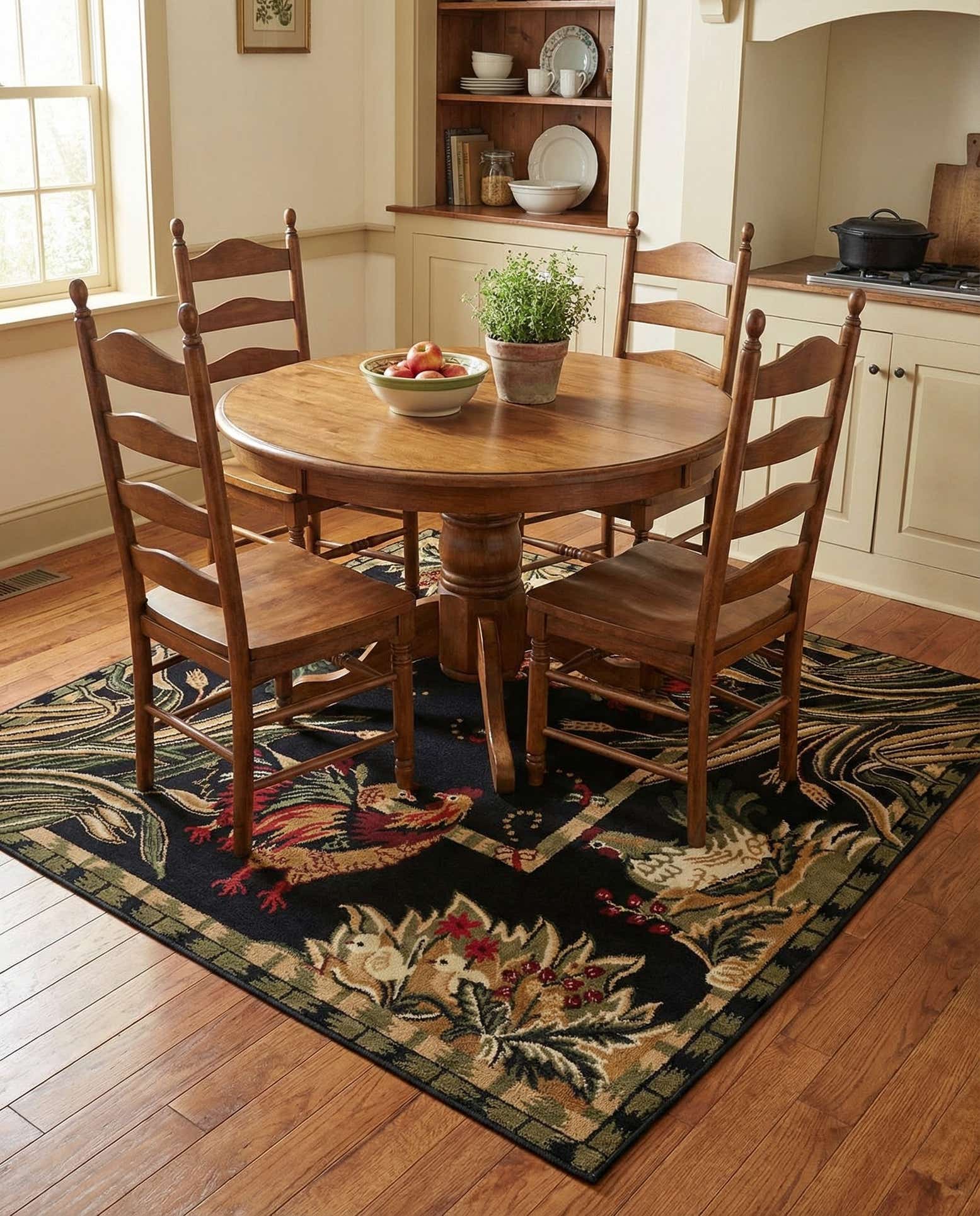5' 3 x 5' 3 Country Square Rug