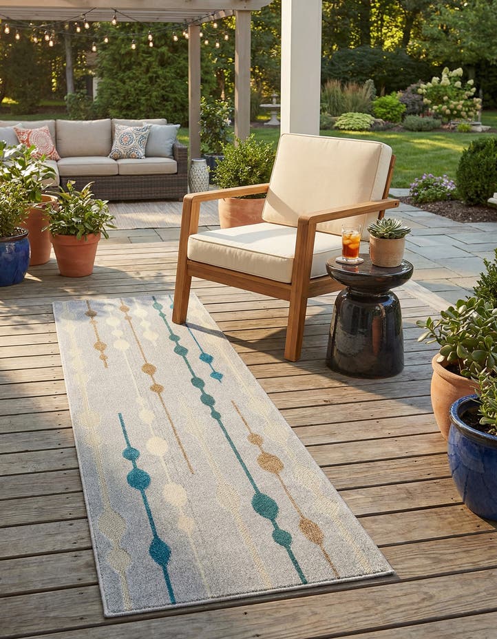 2' x 6' Easy-Clean Modern Indoor / Outdoor...