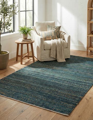 4' 1 x 6' 1 Hand Woven Palm Beach Jute Rug