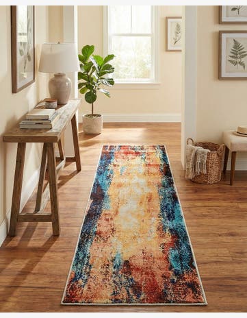 Brick Red Gossamer Runner Rug