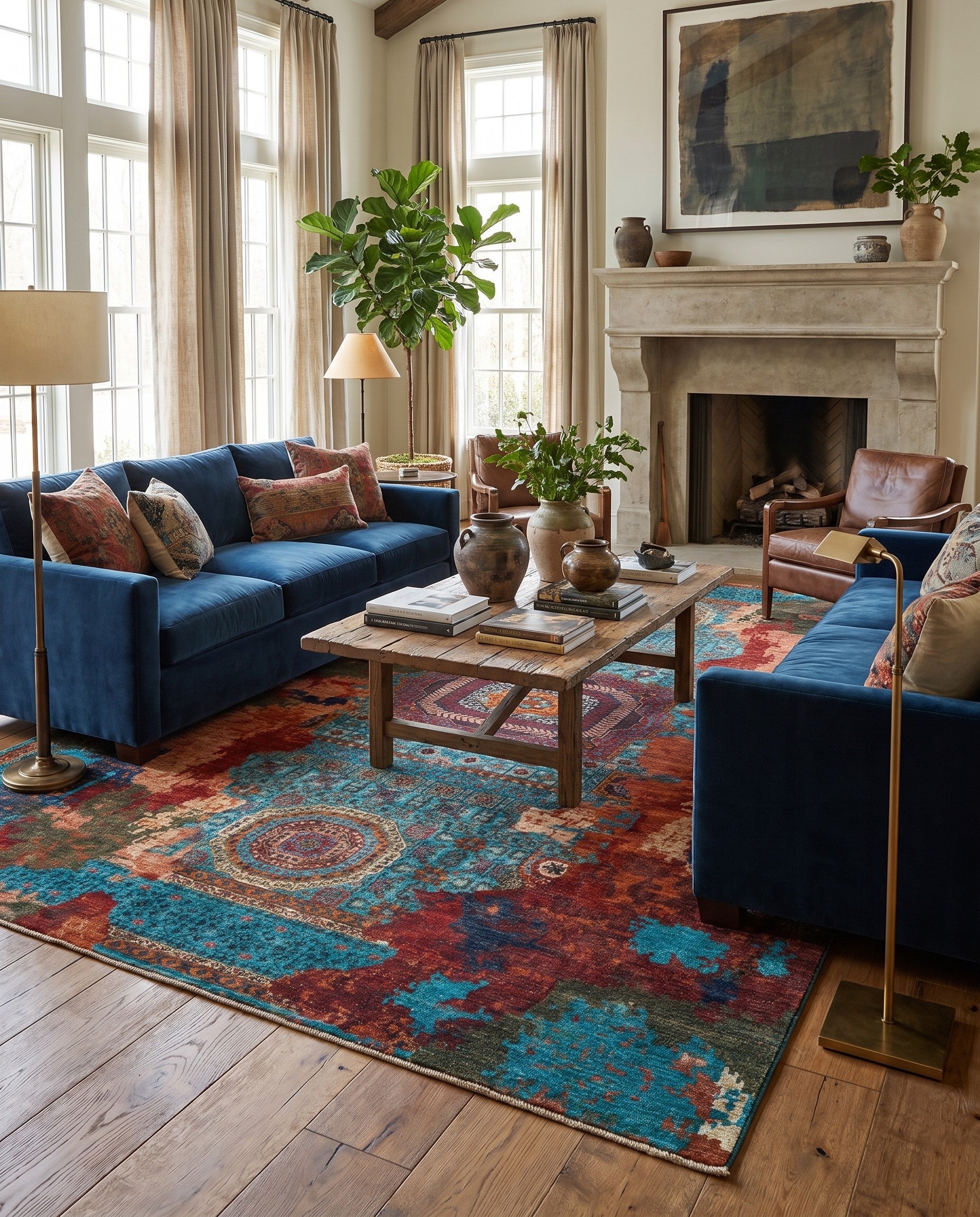 8' 2 x 11' 7 Hand Knotted Mamluk Ziegler Rug