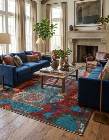8' 2 x 11' 7 Hand Knotted Mamluk Ziegler Rug