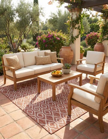 7' 10 x 10' Easy-Clean Jill Zarin Turks and Caicos Indoor / Outdoor Rug