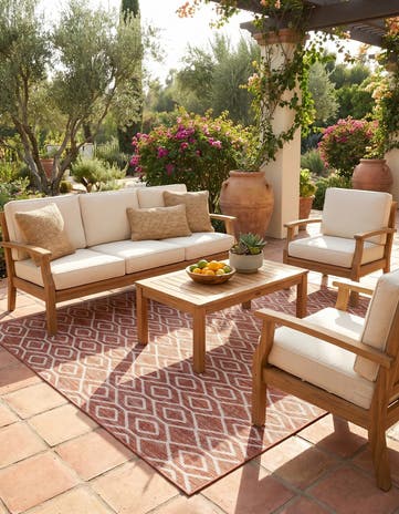 7' 10 x 10' Easy-Clean Jill Zarin Turks and Caicos Indoor / Outdoor Rug