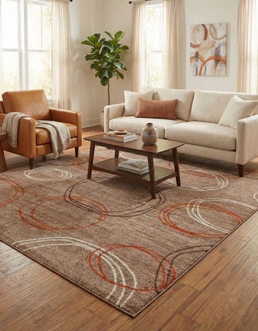 Light Brown Harvest Rug