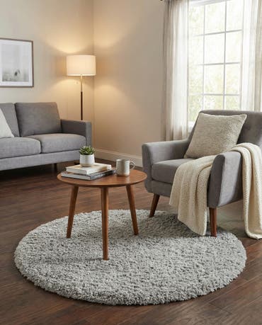  3' 3 x 3' 3 Infinity Shag Round Rug