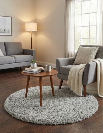 3' 3 x 3' 3 Infinity Shag Round Rug