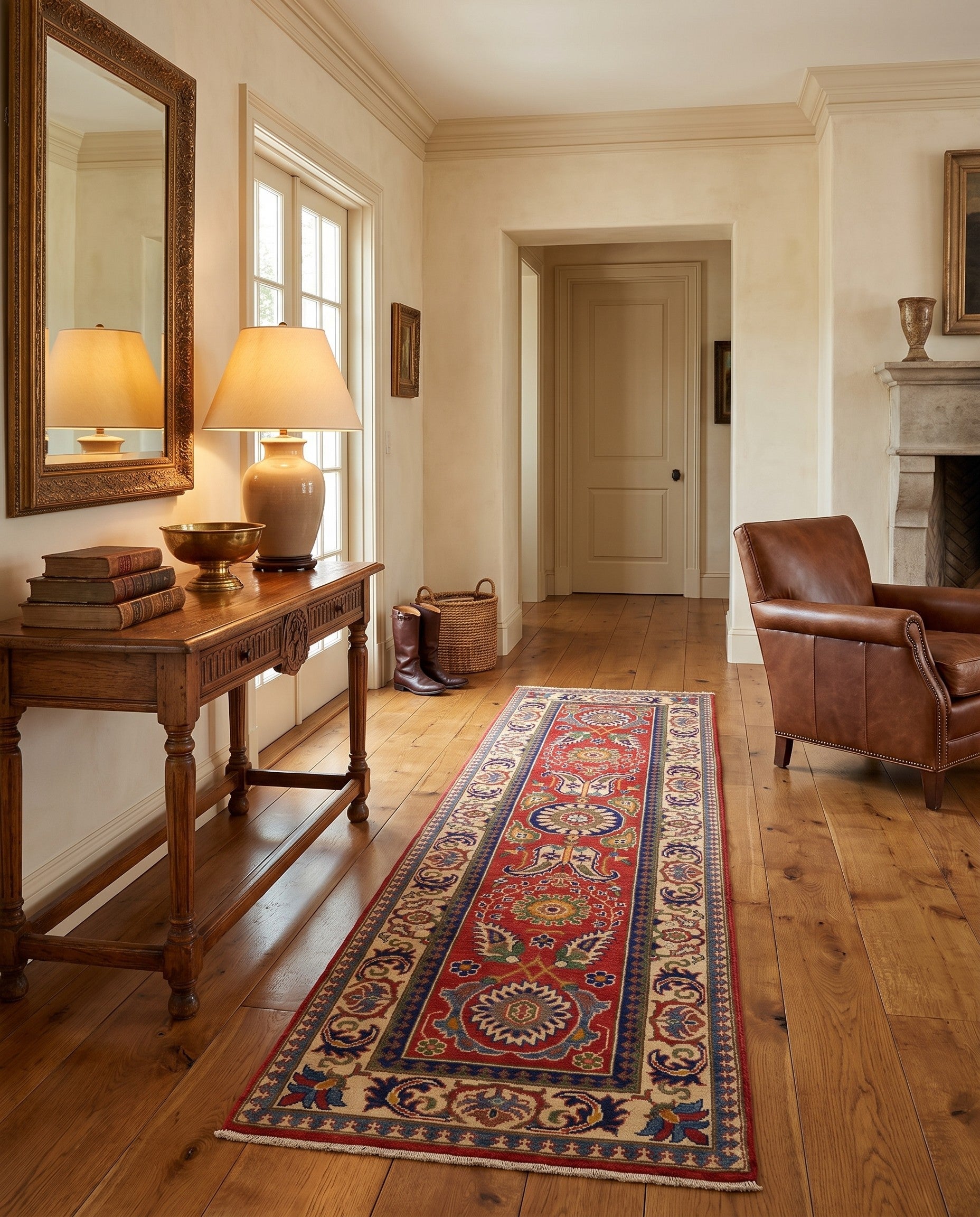 2' 6 x 9' 8 Hand Knotted Kazak Runner Rug