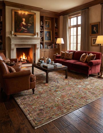 8' 3 x 9' 5 Hand Knotted Ariana Rug