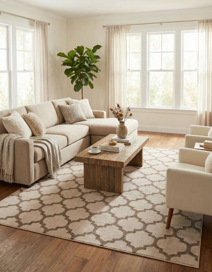 Detail image of 9' x 12' Trellis Rug