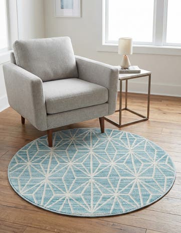 Jill Zarin 3' 3 x 3' 3 Uptown Fifth Avenue Round Rug