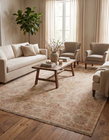 5' 9 x 8' 4 Hand Knotted Ziegler Rug