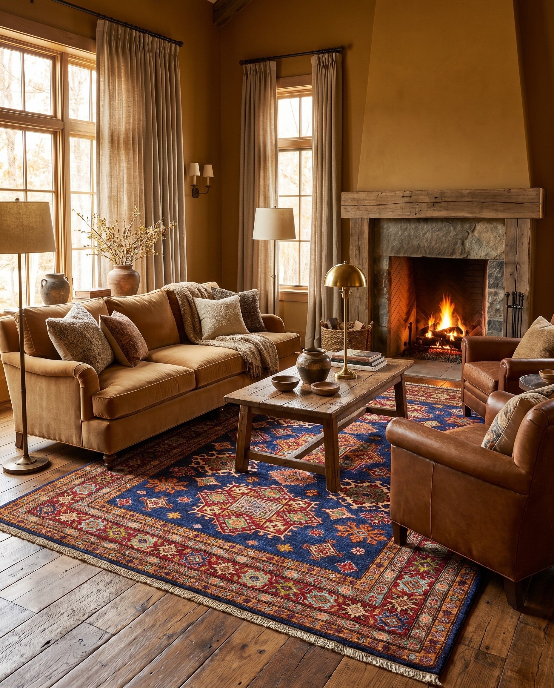 5' 11 x 7' 7 Hand Knotted Kazak Rug
