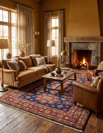 5' 11 x 7' 7 Hand Knotted Kazak Rug