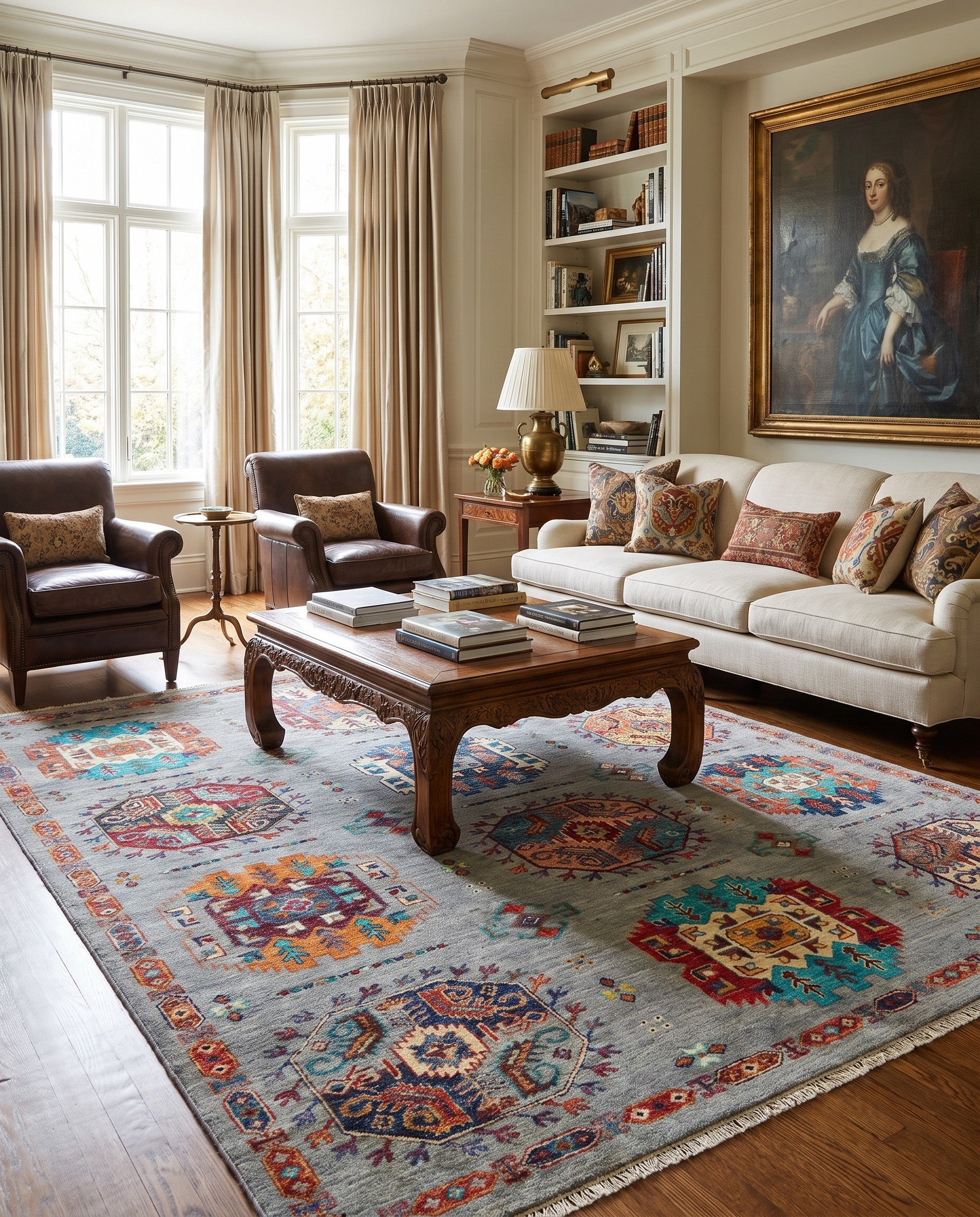 5' 10 x 8' 2 Hand Knotted Ariana Ziegler Rug