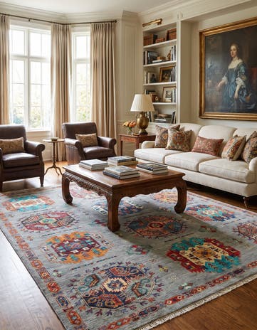 5' 10 x 8' 2 Hand Knotted Ariana Ziegler Rug