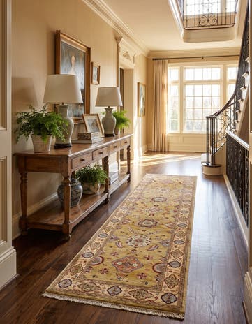 2' 9 x 9' 8 Hand Knotted Ariana Ziegler Runner Rug