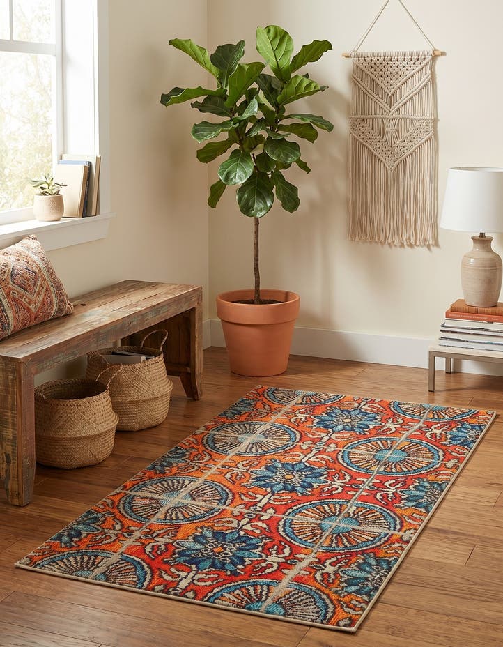 3' 3 x 5' 3 Washable Hyacinth Rug