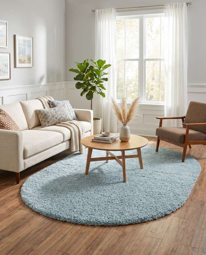 5' 3 x 8' Zermatt Shag Oval Rug