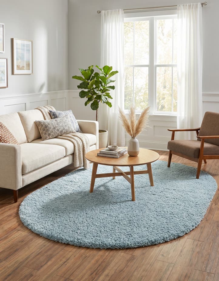 5' 3 x 8' Zermatt Shag Oval Rug