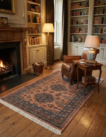 4' 2 x 6' 2 Hand Knotted Kazak Wool Rug