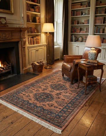 4' 2 x 6' 2 Hand Knotted Kazak Wool Rug