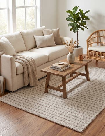 Cashmere Beige Heritage Line Wool Rug