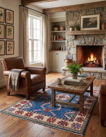 3' 11 x 6' Hand Knotted Kazak Rug