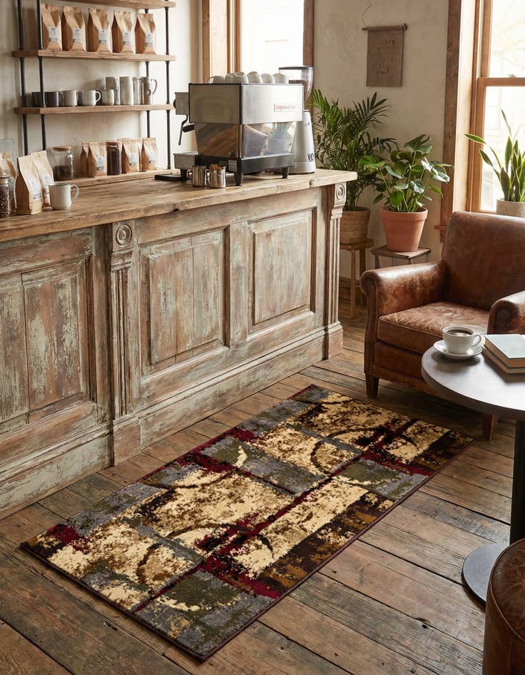 Detail image of 2' x 4' Coffee Shop Runner Rug