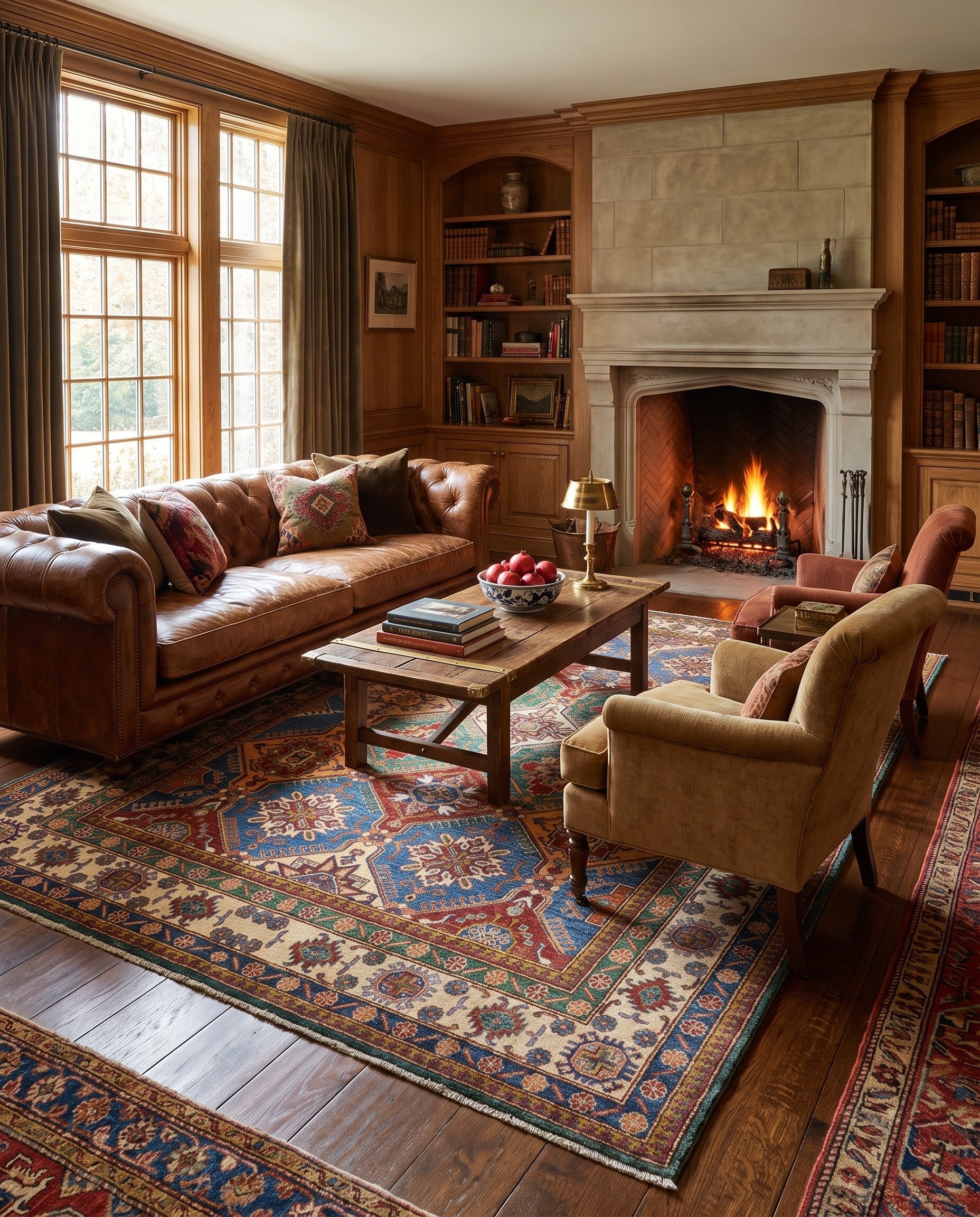 6' 4 x 9' 1 Hand Knotted Kazak Rug