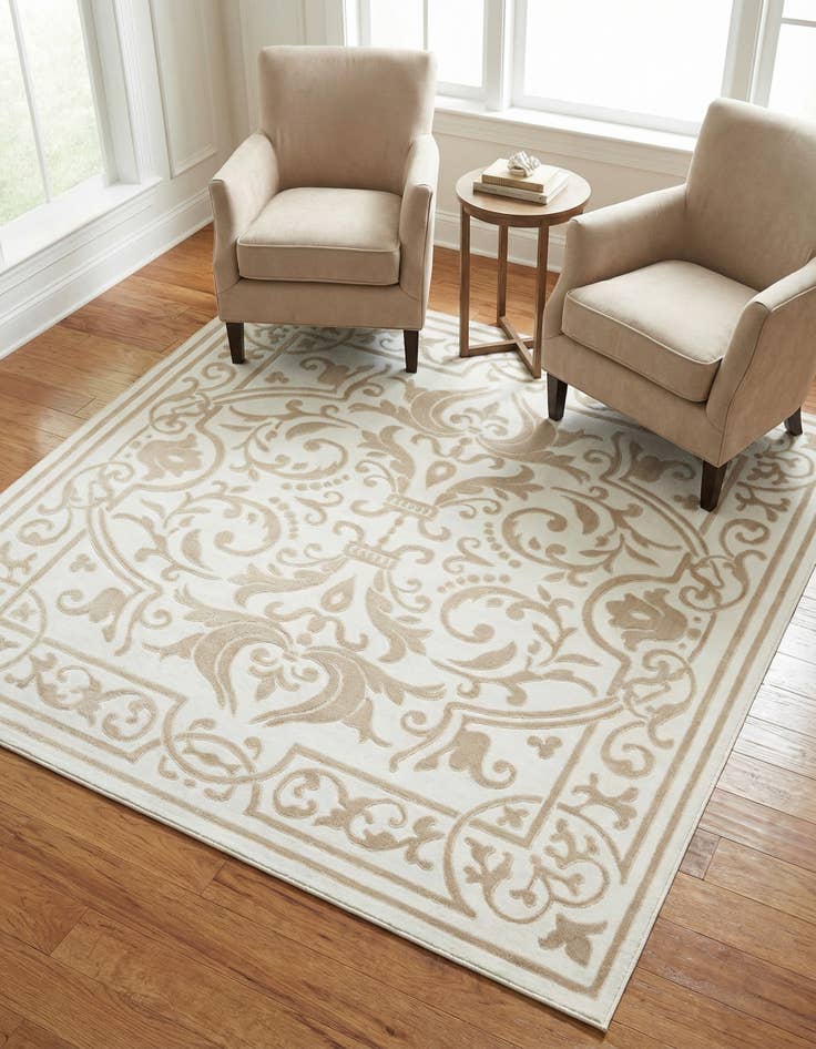 Detail image of 6' x 6' Hermitage Square Rug