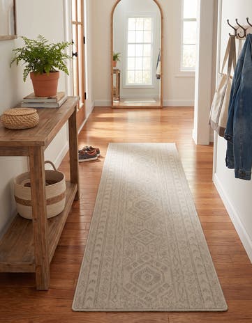 Ivory Contour Runner Rug