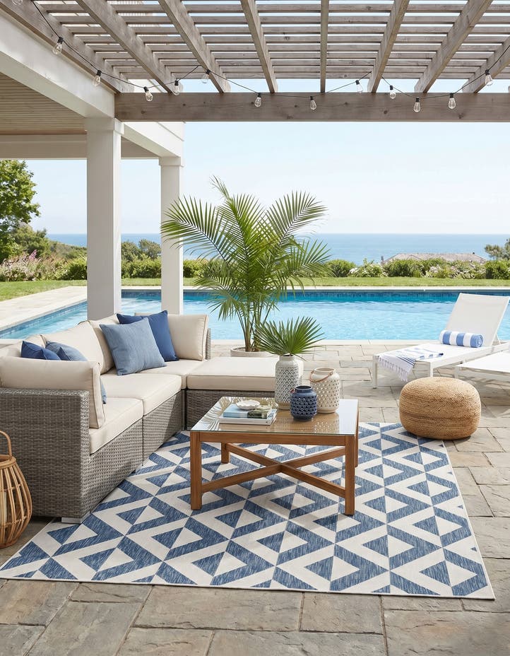 7' 10 x 10' Easy-Clean Jill Zarin Napa Indoor ...